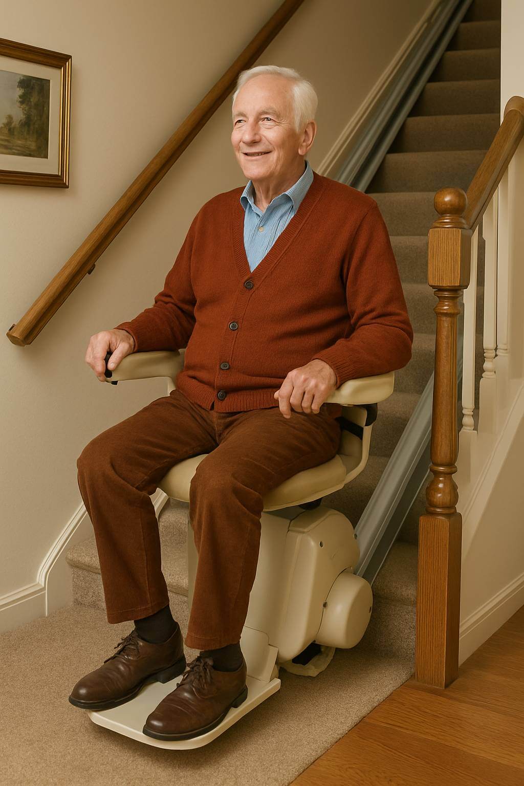 Il seggiolino nel montascale per disabili